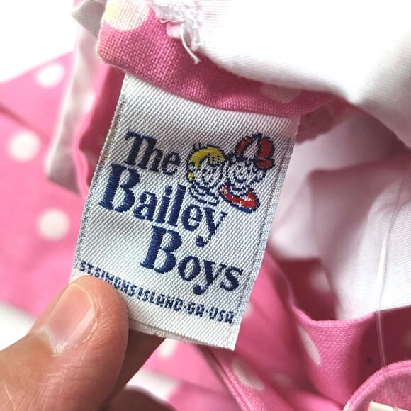 Vintage The Bailey Boys Dress Girls Size 4T Pink Polka Dot Beach Sundress - Picture 5 of 7